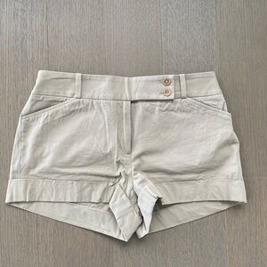 BCBGMaxAzria Cream Low Waist Women's Shorts